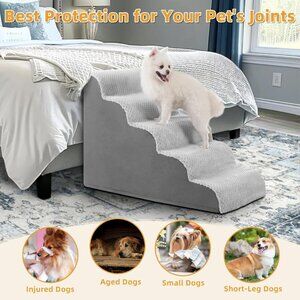 Dog Stairs Ramp, Curved 5-Step